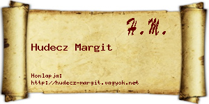 Hudecz Margit névjegykártya