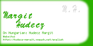 margit hudecz business card